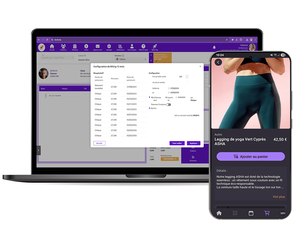 gestion prélèvement automatiques fitness club de sport