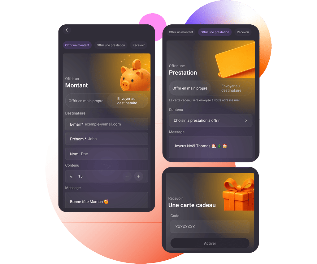 Carte cadeau en ligne salle de sport