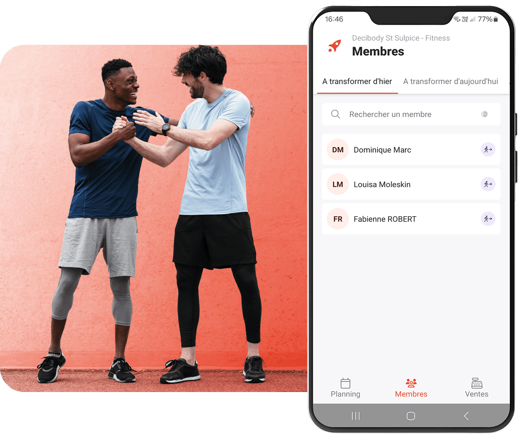 Application coachs et personal trainers fitness - studios et salles de sport