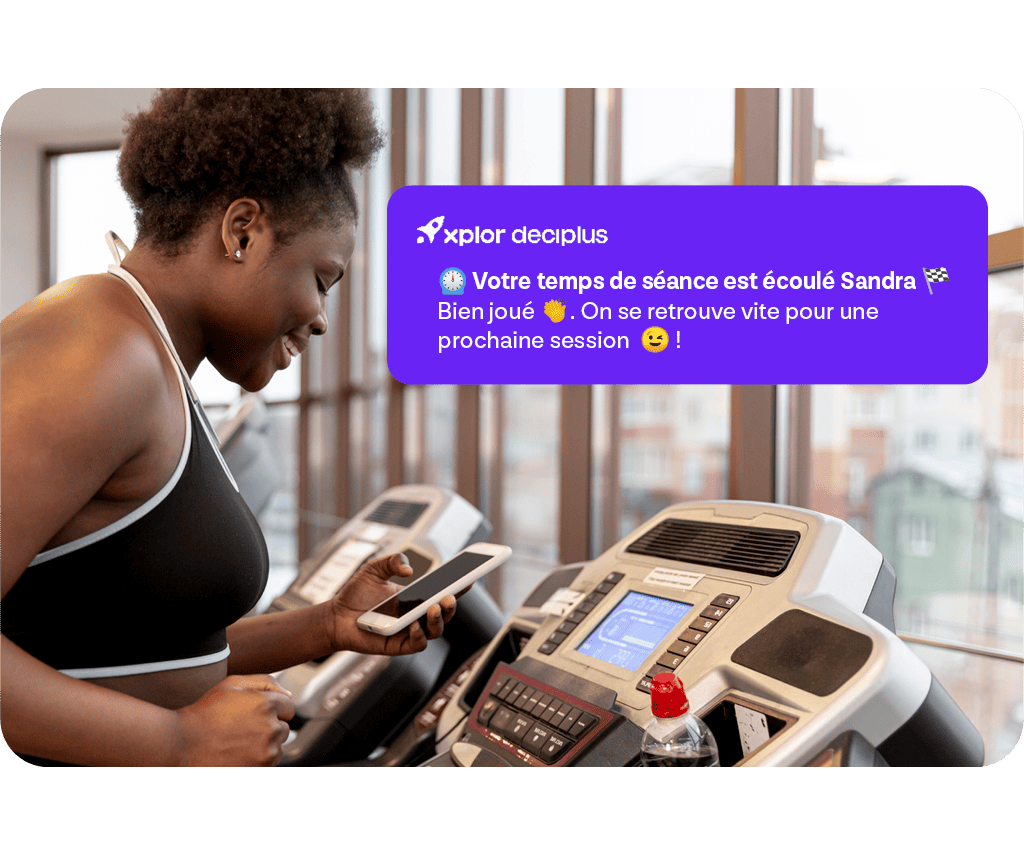 notification push , logiciel de gestion de salle de sport et de club de sport.